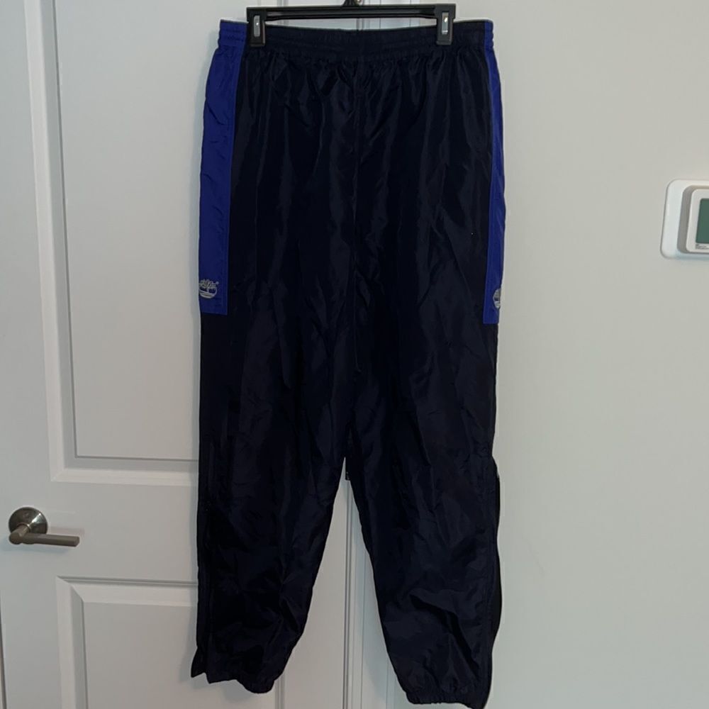 Vintage nylon Timberland Blue pullover Casual Jog Track Pants sweatpants jogger
